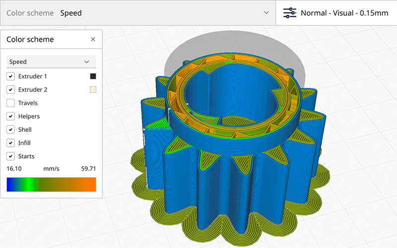 UltiMaker Cura - Speed settings