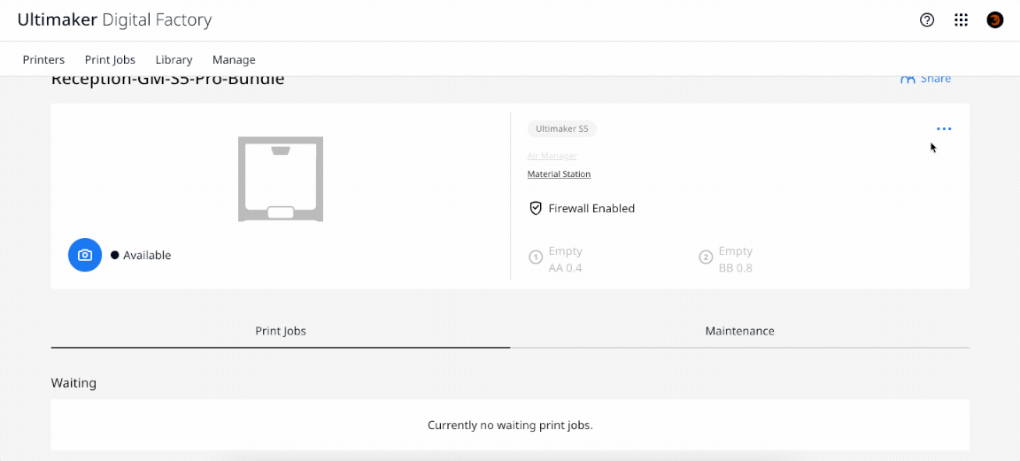 Printer access & security with the Digital Factory