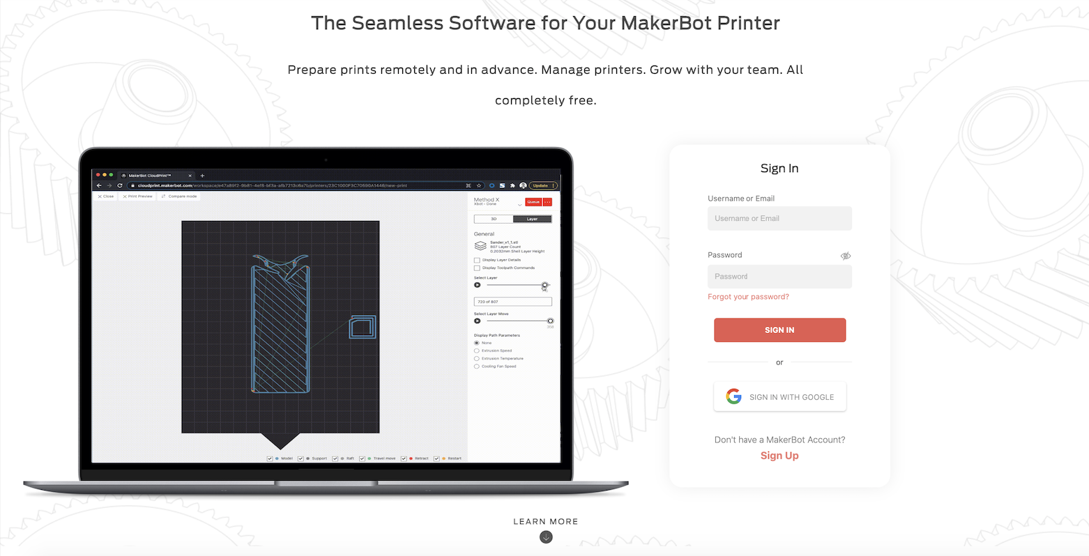 CloudPrint - MakerBot