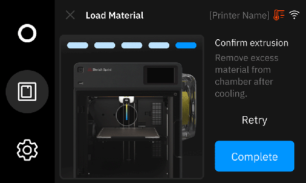 Sketch Sprint - Load and unload material